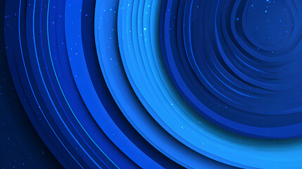 Wall Mural - Modern abstract blue background with circular lines. Geometric stripe line art design for poster, brochure, cover, website, header, web banner, presentation Stock Vector