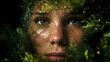 © suldev - Submerged Woman with Aquatic Plants Portrait