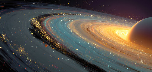 Wall Mural - planet in space