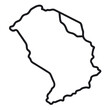 © TANZIM22 - Thin line art vector map of s o tom and pr ncipe islands