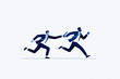 © Leticia AI Studio - Business teamwork and leadership concept with a relay race metaphor