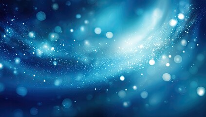 Abstract swirling blue bokeh