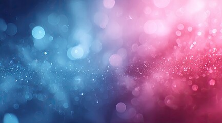 Abstract bokeh background with vibrant blue and pink hues