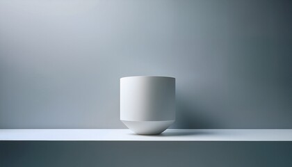 minimalist art object displayed on ultrabright clean background emphasizing simplicity and elegance