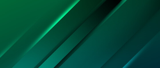 Canvas Print - minimal green geometric background for use in design