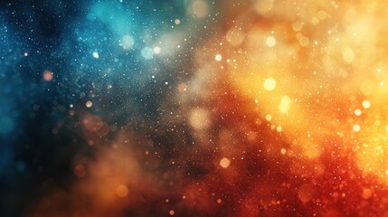 Wall Mural - a colorful, abstract background with a mix of warm and cool colors, featuring a blend of orange, blu