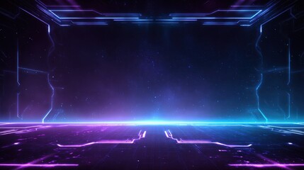 Wall Mural - stunning photo of futuristic esport background for gaming live streaming. esport game tournament com