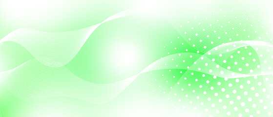 Canvas Print - green abstract soft background with half tone