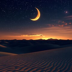 Wall Mural - Forest night trail sparkling with magical moonlight high resolution picture
