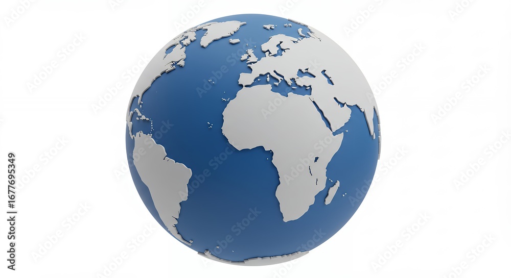 Simple world globe illustration graphic design