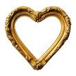 © fotoyou - Antique Heart Shape Picture Frame Isolated on White and Png Transparent Background