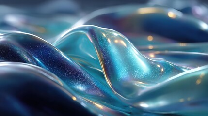 Wall Mural - blue-white liquid swirls in close-up view