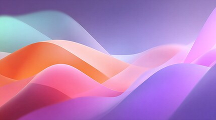 Wall Mural - close-up of a cellphone with an orange-pink-blue background