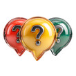 © Prasanth - 3D Triple Question Bubbles Icon