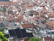 Traditional tiled roofs and urban landscape of Heidelberg, Germany, create a picturesque cityscape