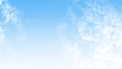Wall Mural - blue sky with white cloud background