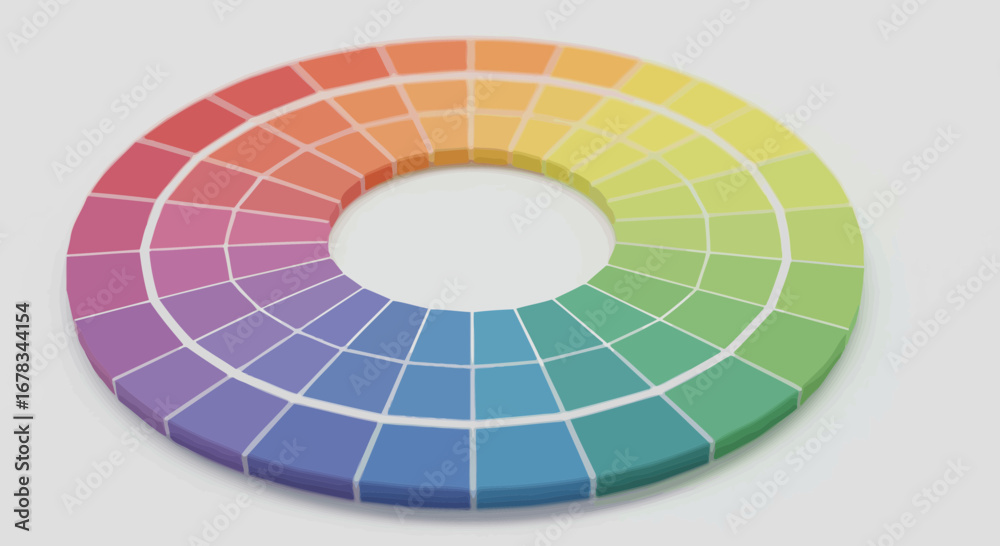 Matching Color Spectrum Chromatic Harmony: Visualizing the Color Wheel Spectrum in Modern ...