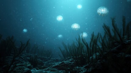  Stunning Deep Sea Environment with Plankton and Jellyfish in High Fidelity 6x Visuals