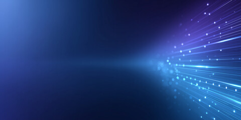 Abstract digital technology background with luminous lines and dots, representing modern technological advancement and connectivity