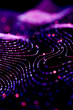 © Westend61 - 3d purple abstract technology background with glowing lines and dots