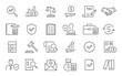 © iiierlok_xolms - Audit web icon in line style. Assessment, calculator, check mark, auditing, inspection, investment, calculation, analytics, collection. Vector illustration.