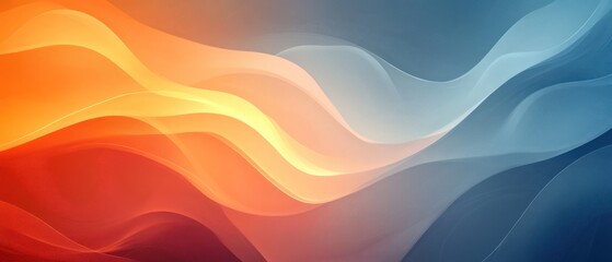 Wall Mural - Abstract Colorful Background with Wavy Lines and Gradient Colors