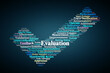 © Danawan Purbanggoro - Evaluation Word Cloud. Key Concepts On Assessment, Analysis, Feedback, Performance, Outcomes, Impact, And Improvement In Professional And Academic Contexts.
