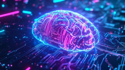Digital Brain: Artificial Intelligence, Neural Network Concept