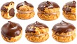 © Cindy - Assorted chocolate-glazed cream puffs (1)