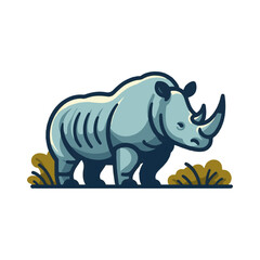  
rhino illustration design