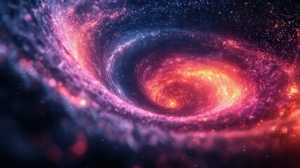 Wall Mural - vibrant spiral galaxy with swirling cosmic colors, sowcasing the beauty of theuniverse, perfect for 