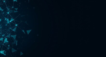 Abstract Network Connection Digital Technology Scientific Concept Futuristic Background Design