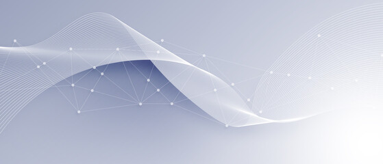 Canvas Print - modern digital technology design for data, ai, science, futuristic background