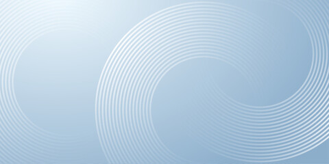 Wall Mural - blue background with abstract geometry circle rings. digital future technology concept vector illustration.	
