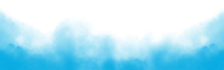 Wall Mural - vector realistic smoke cloud or light blue fog, abstract gas on transparent background