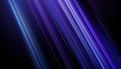 Wall Mural - radiant violet and blue light beam streaks on dark background creating futuristic glowing texture for digital design or wallpaper
