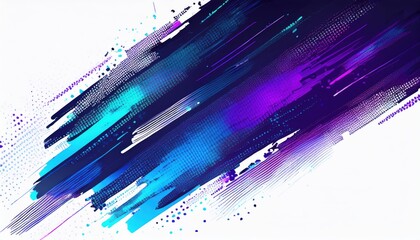 Wall Mural - vibrant digital abstract with blue and purple paint stroke texture for modern background or creative