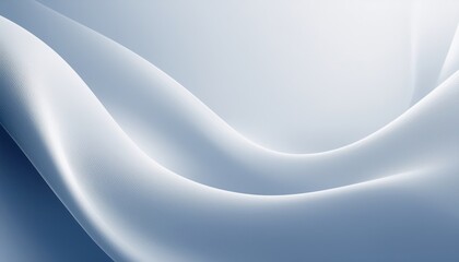 Wall Mural - smooth flowing white wave abstract on blue gradient background with subtle textured lines ideal for 