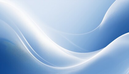 Wall Mural - flowing white and blue abstract wave texture with soft gradients and smooth curves perfect for backg