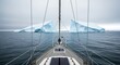 © valerina - Iceberg Encounter on a Sailboat.