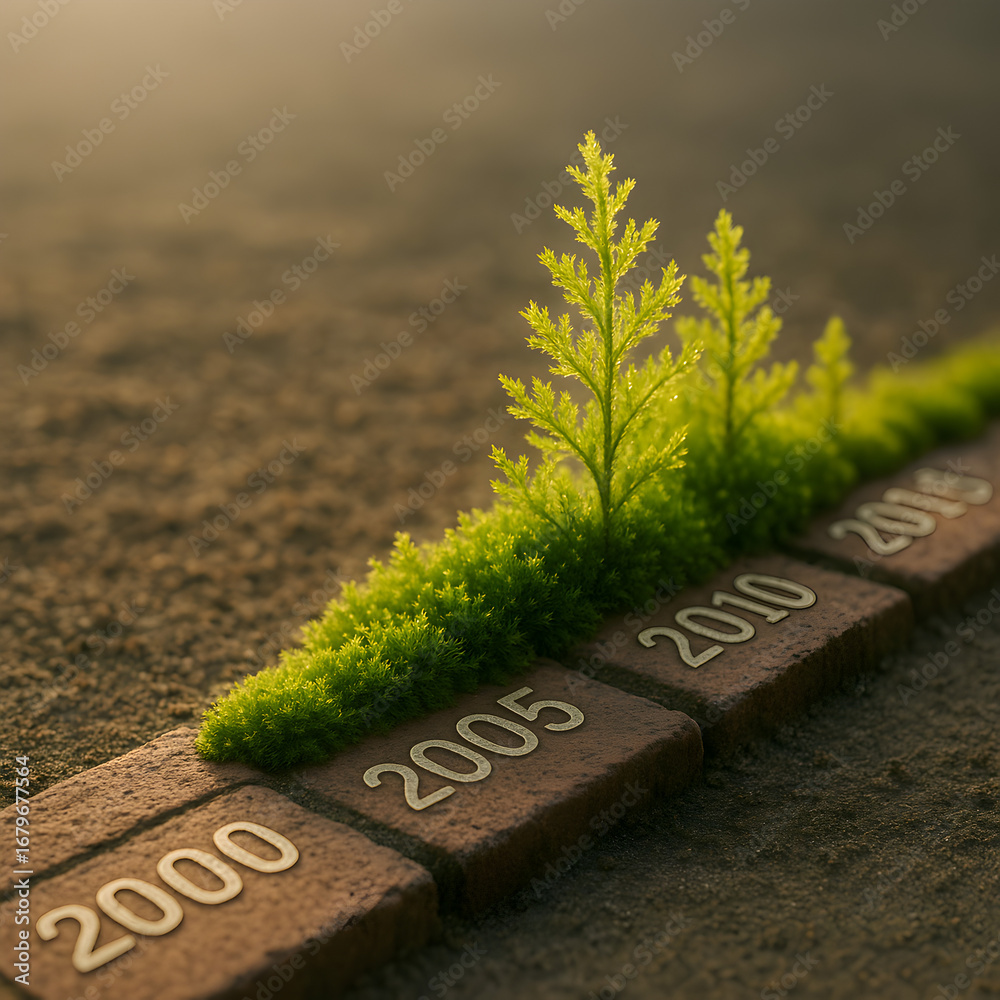 Timeline of Growth: Illustrating the concept of growth and progress ...