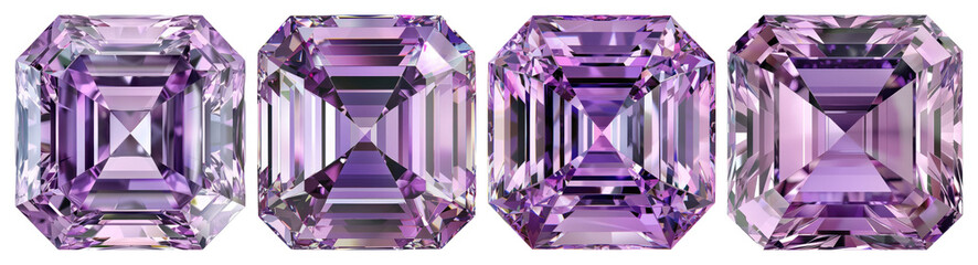 Wall Mural - Radiant purple gemstones sparkle