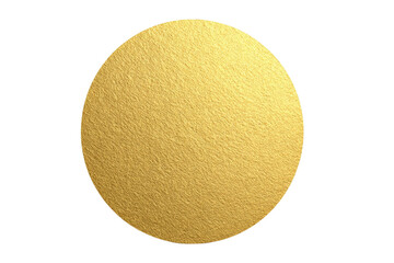 A gold colored object with a round shape