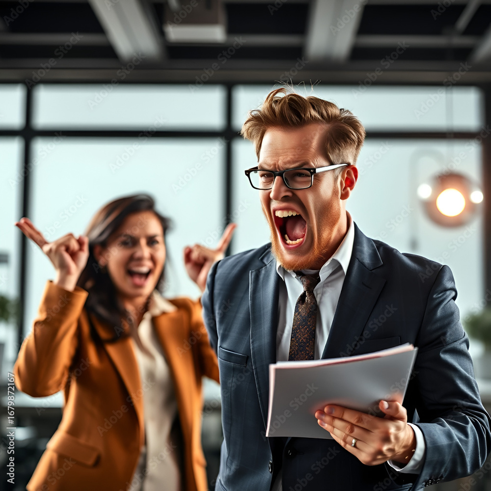 Angry Projectleader Angry mean boss yelling at employee for missing deadline, executive ...