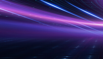 Wall Mural - abstract futuristic neon background, glow, light reflection.