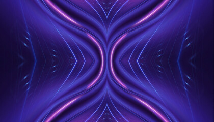 Wall Mural - abstract futuristic neon background, glow, light reflection.