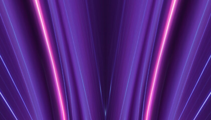Wall Mural - abstract futuristic neon background, glow, light reflection.