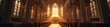 © Jakkapat - Majestic city church, sunlight streaming through stained glass windows, illuminating the ornate interior A place of worship, peace, and architectural beauty , worship, brick