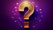 © Brandon - a golden question mark against a purple background