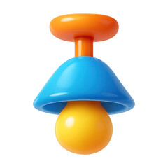 Wall Mural - png colorful abstract mushroom toy